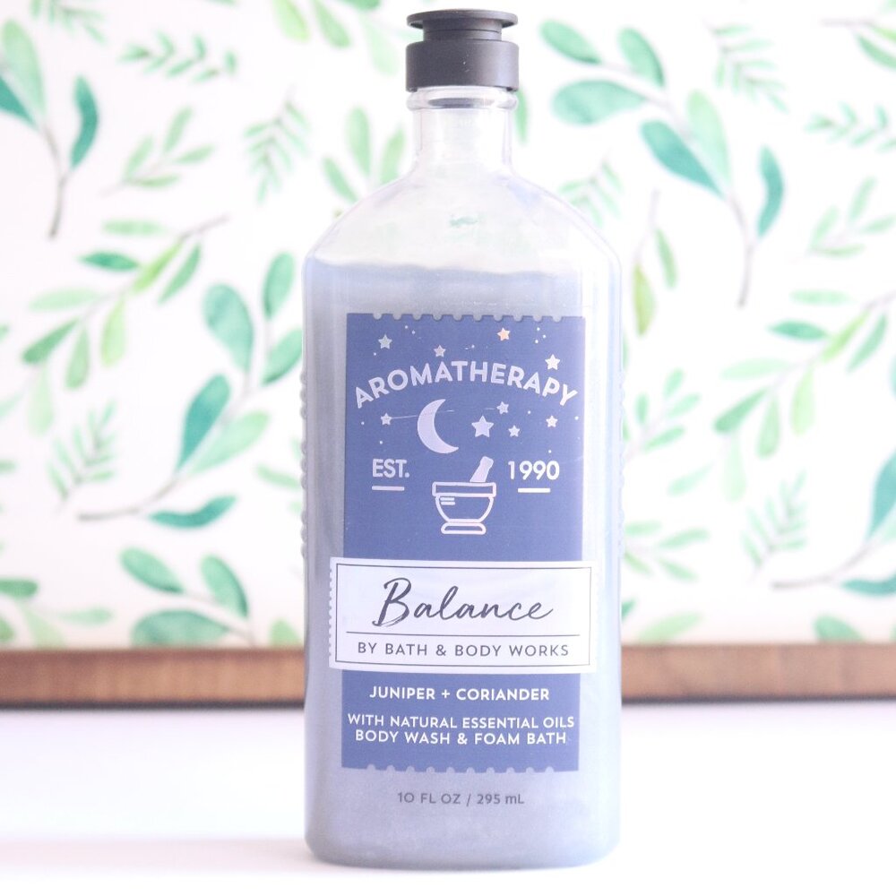 BBW | Balance Juniper & Coriander Essential Oil Foaming Body Wash | 10 fl oz